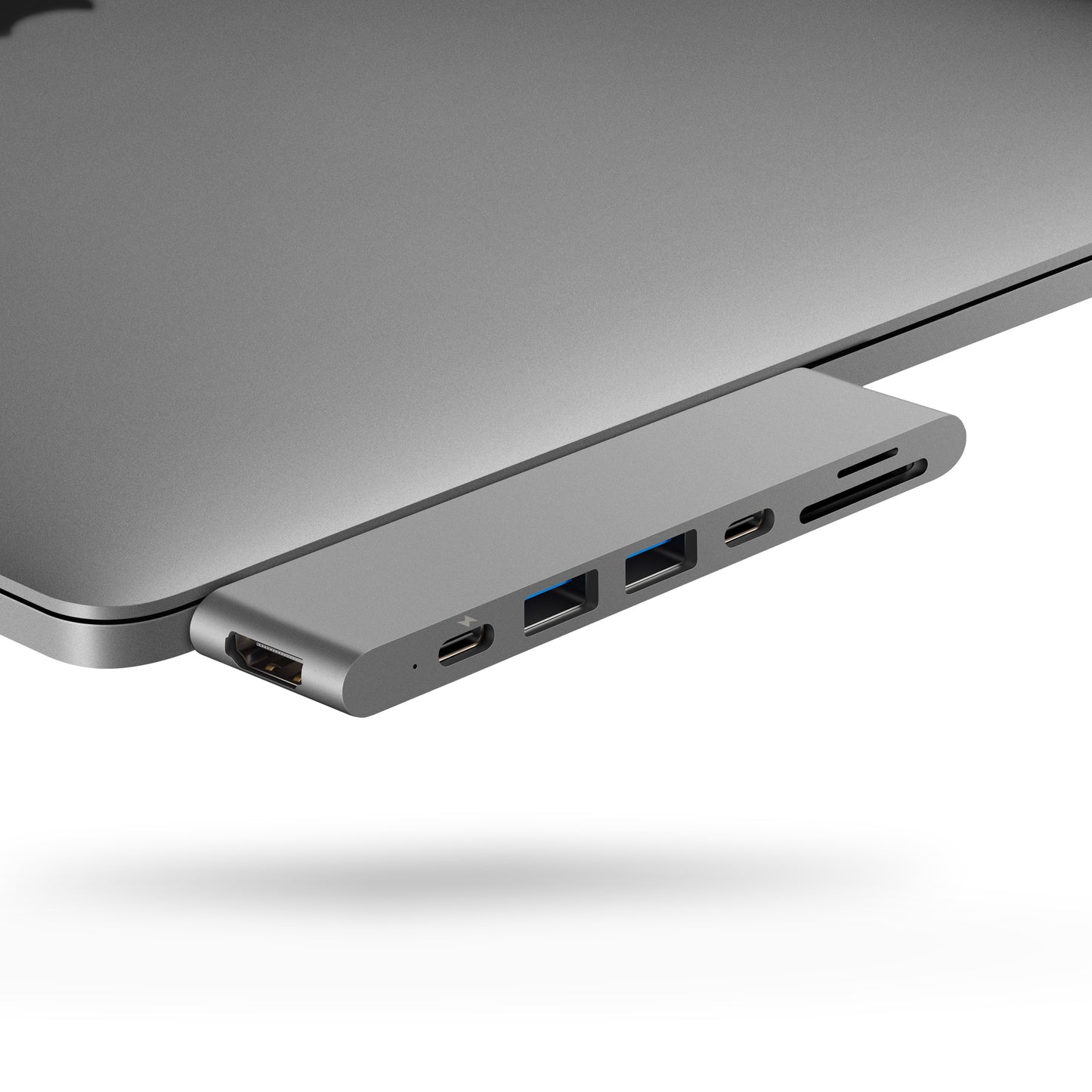 7-in-2 USB C Hub for MacBook (Space Gray)