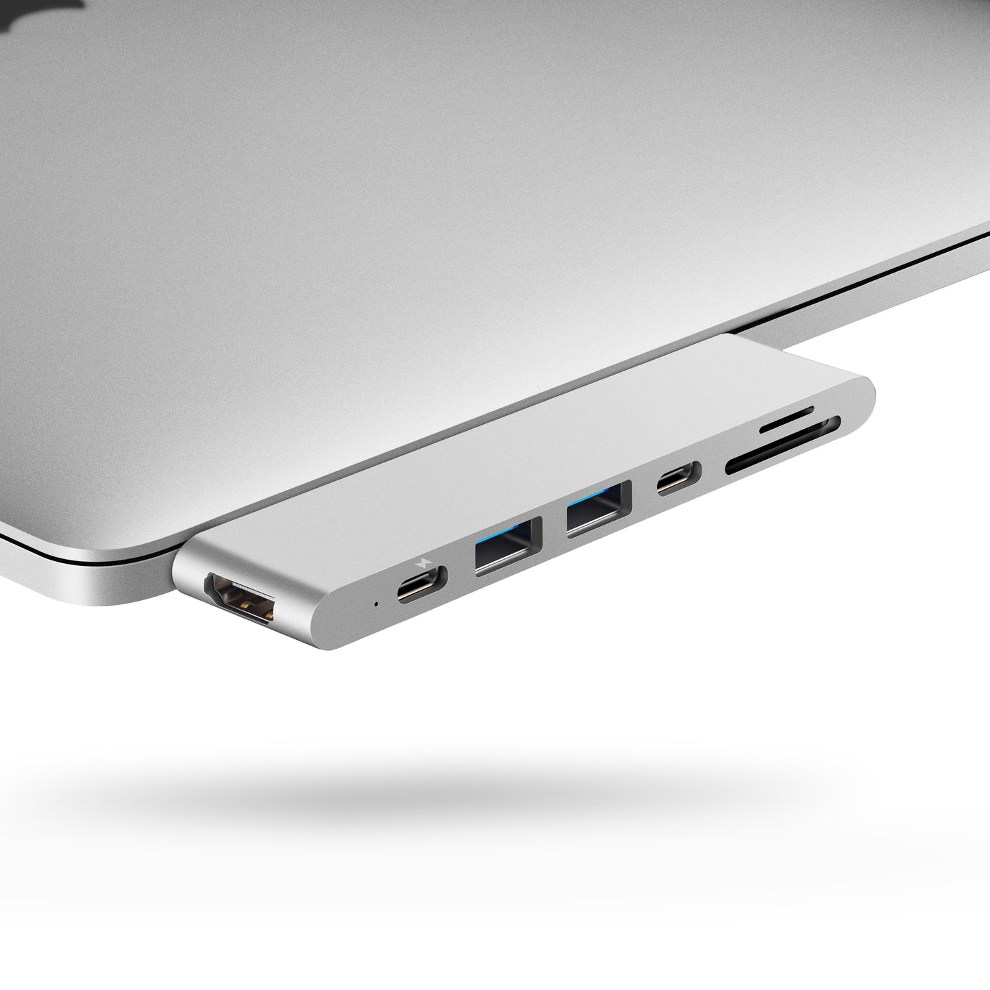7-in-2 USB C Hub for MacBook (Silver)